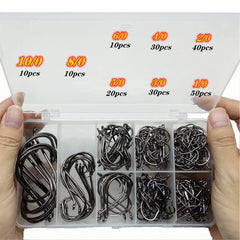 DAMIDEL octopus fishing hooks size 10/0 in 200-piece box