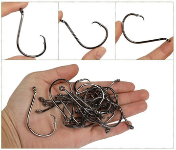 DAMIDEL octopus fishing hooks size 6/0 in 200-piece box