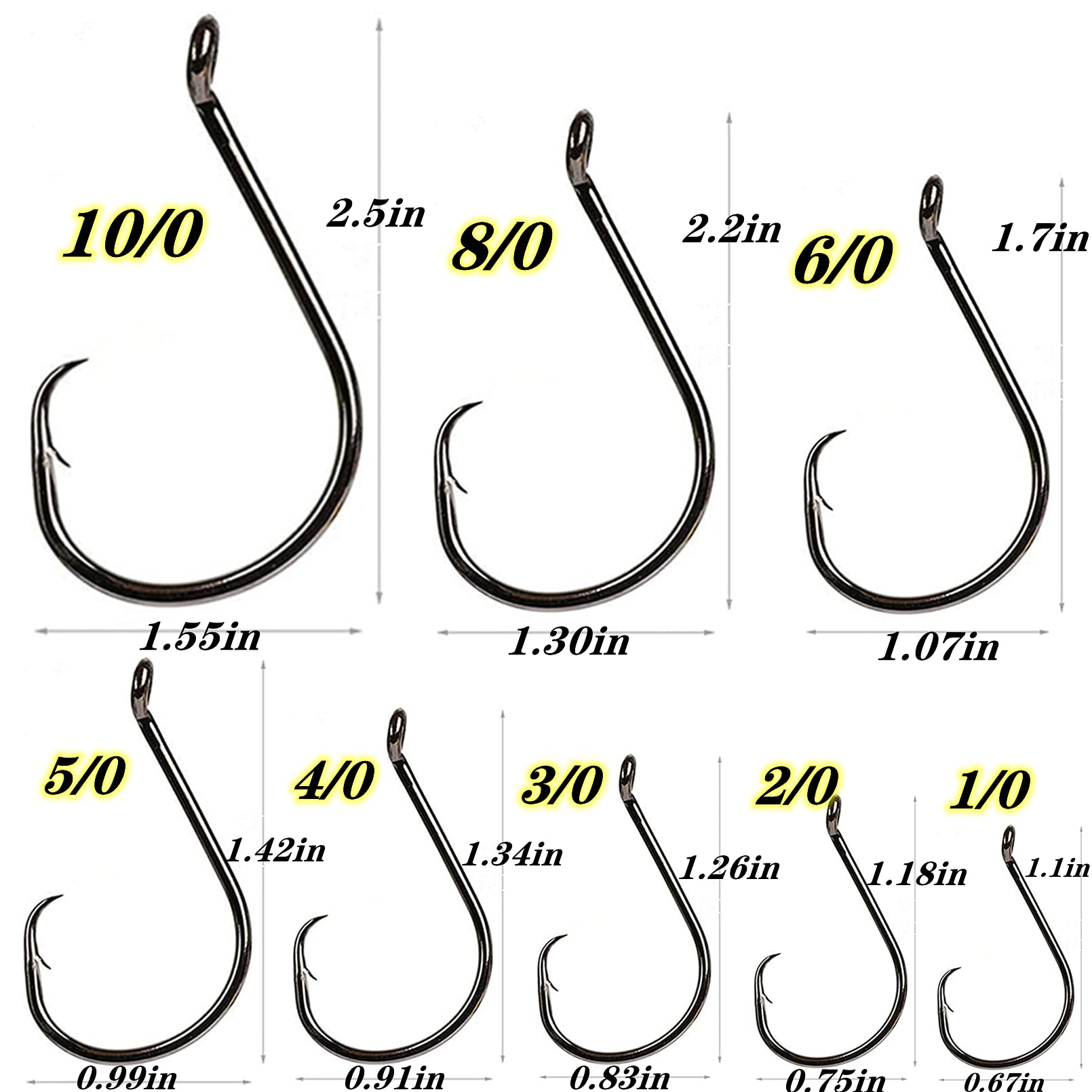 High-carbon steel octopus hooks