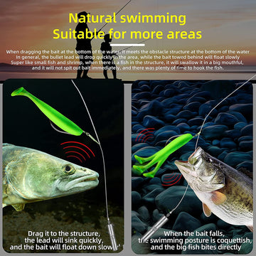 Slim no-snag skinny lead sinker designed to slide freely without snagging.