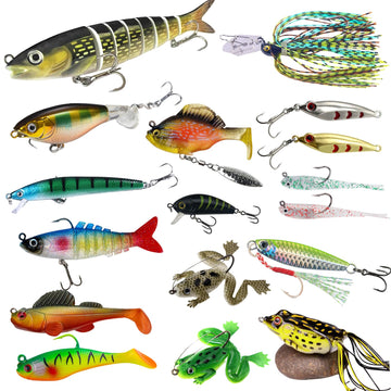 Soft lures collection in various colors