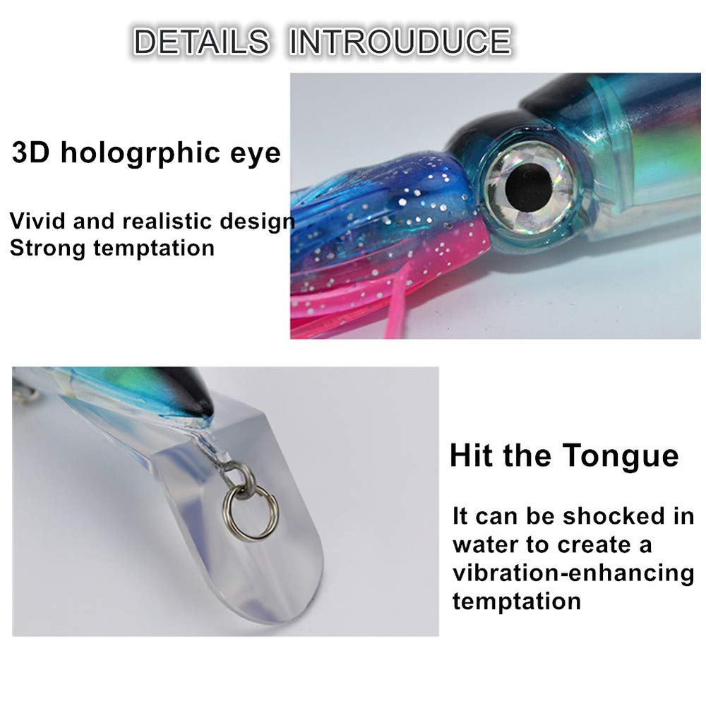 Lure swimming action with two treble hooks and realistic skin texture