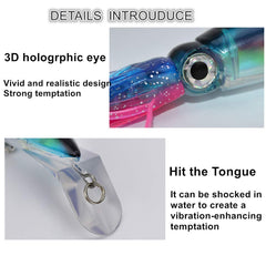 Lure swimming action with two treble hooks and realistic skin texture