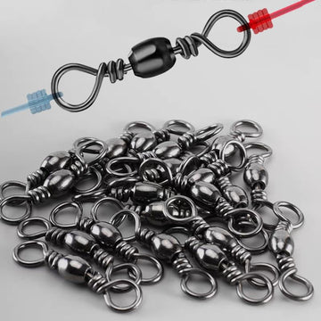 Barrel swivels with snaps designed for quick lure changes