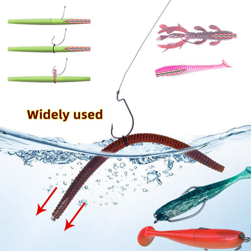 Sinkers ready to insert into worm soft plastic lures