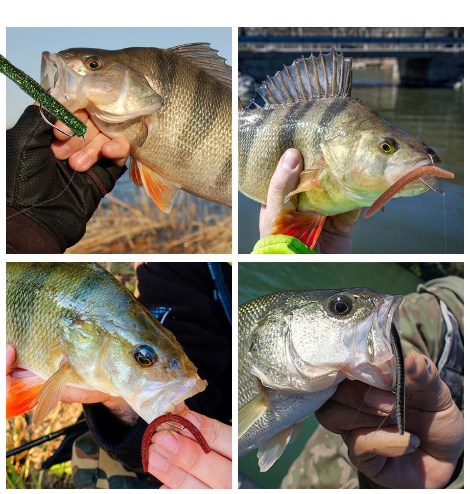 Watermelon rind / Watermelon Red Flake color mix for Wacky Worms