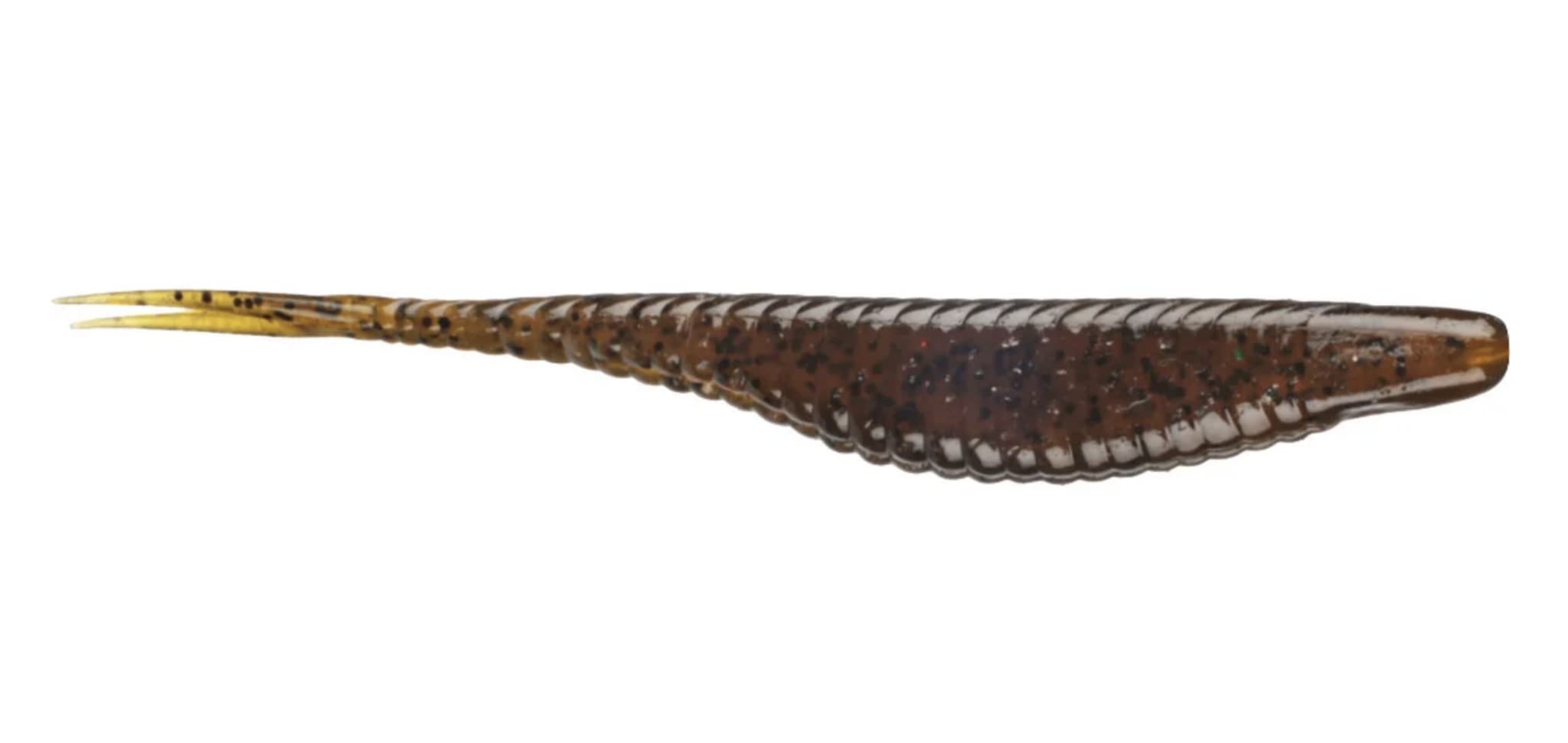 Damiki Armor Shad 2.5-inch scent-infused lure boosts attraction in murky water.