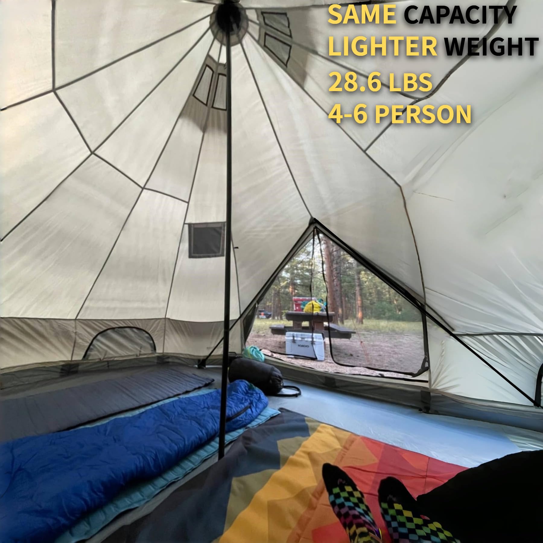 DANCHEL OUTDOOR B2 waterproof 300D fabric keeps interior dry in rain