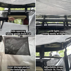 DANCHEL OUTDOOR height-adjustable design fits multiple vehicle heights.