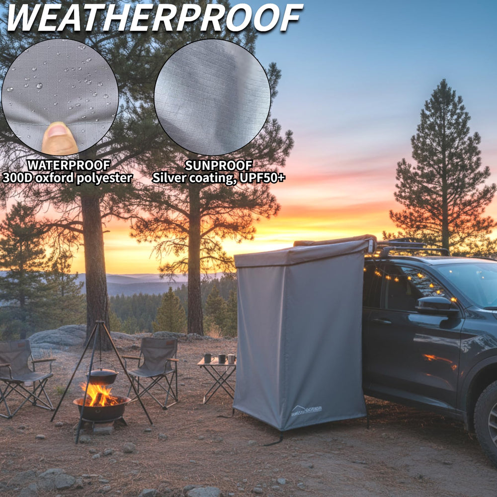 DANCHEL OUTDOOR privacy tent for overland showers offers compact changing space.