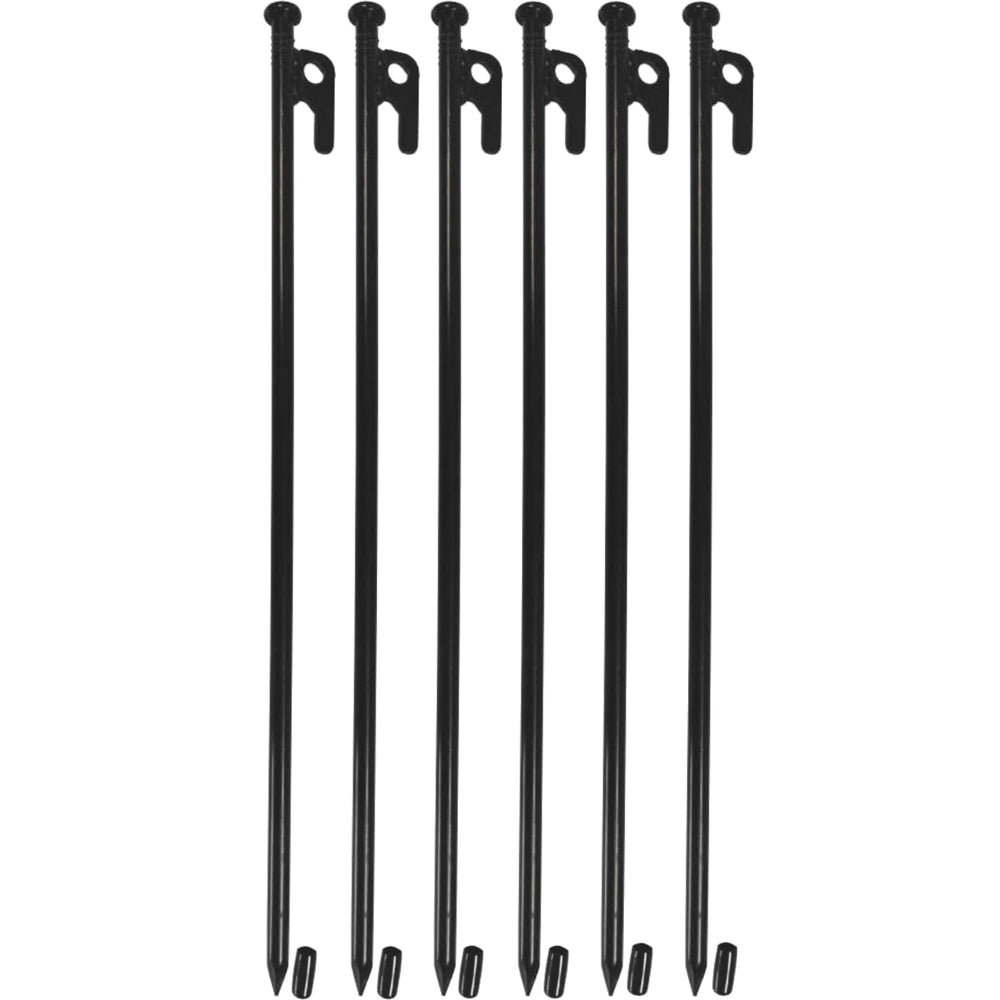 DANCHEL OUTDOOR 16-inch tent stake heavy-duty ground anchor secures in rocky soil.