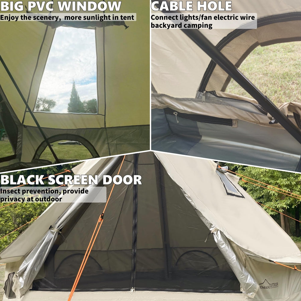 DANCHEL OUTDOOR B2I stove jack closeup highlighting flexible stove usage options.