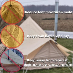 DANCHEL OUTDOOR rain fly compatible with B5PRO yurt for reliable shelter