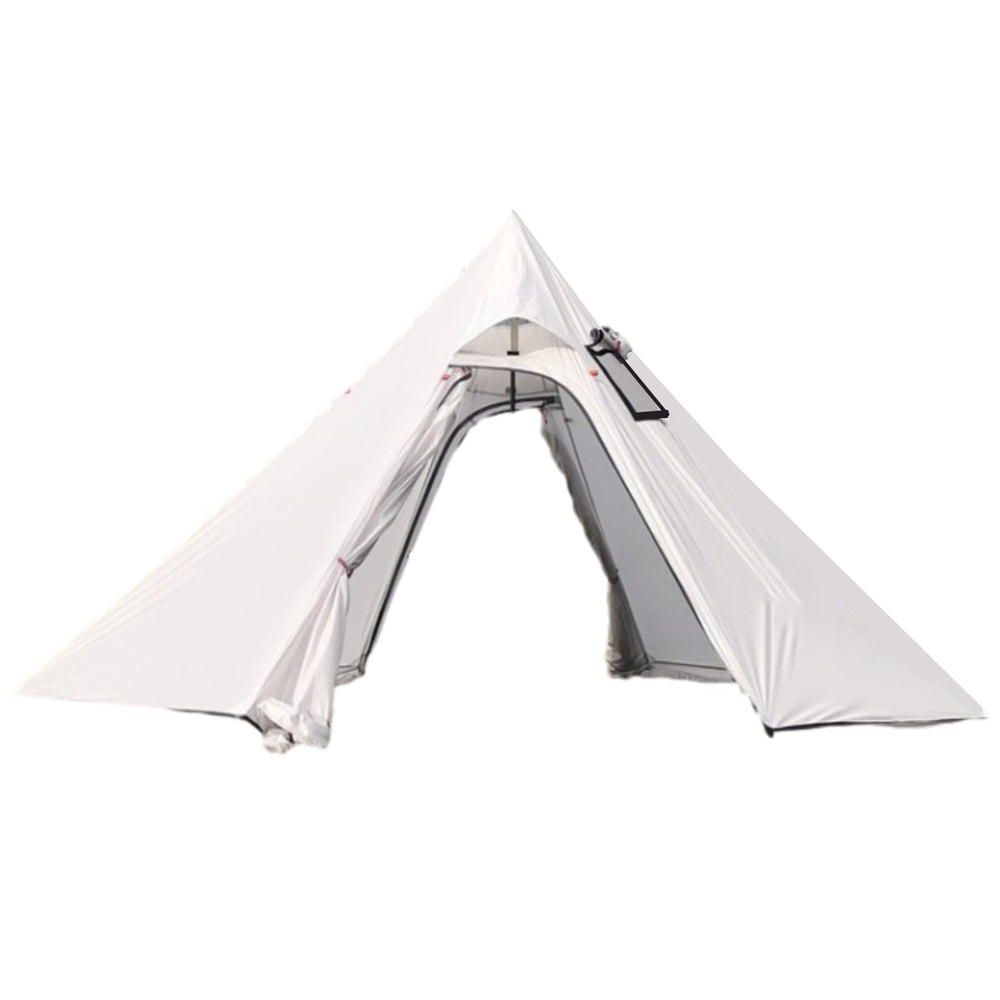 DANCHEL OUTDOOR backpacking hot tent front view highlights compact, lightweight design.