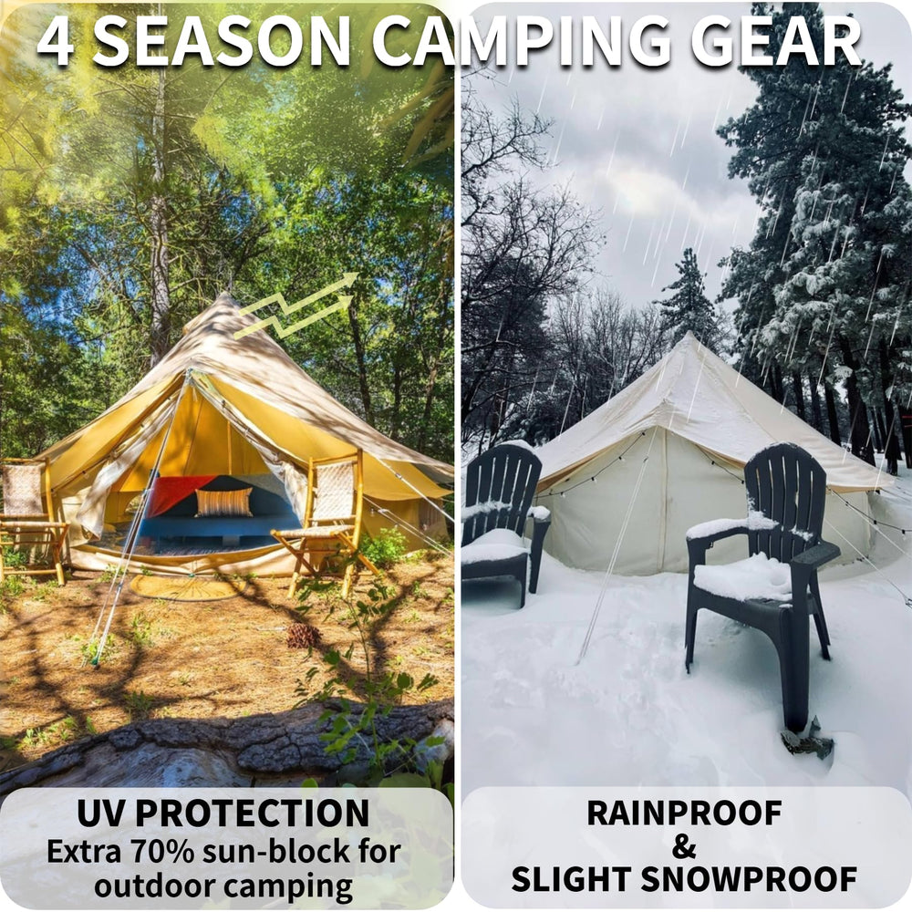 DANCHEL OUTDOOR beige Oxford 300D fabric offers durable, lightweight tent protection.