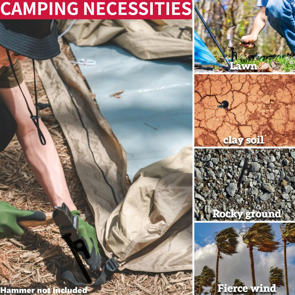 DANCHEL OUTDOOR protective tip casing protects stakes during storage.