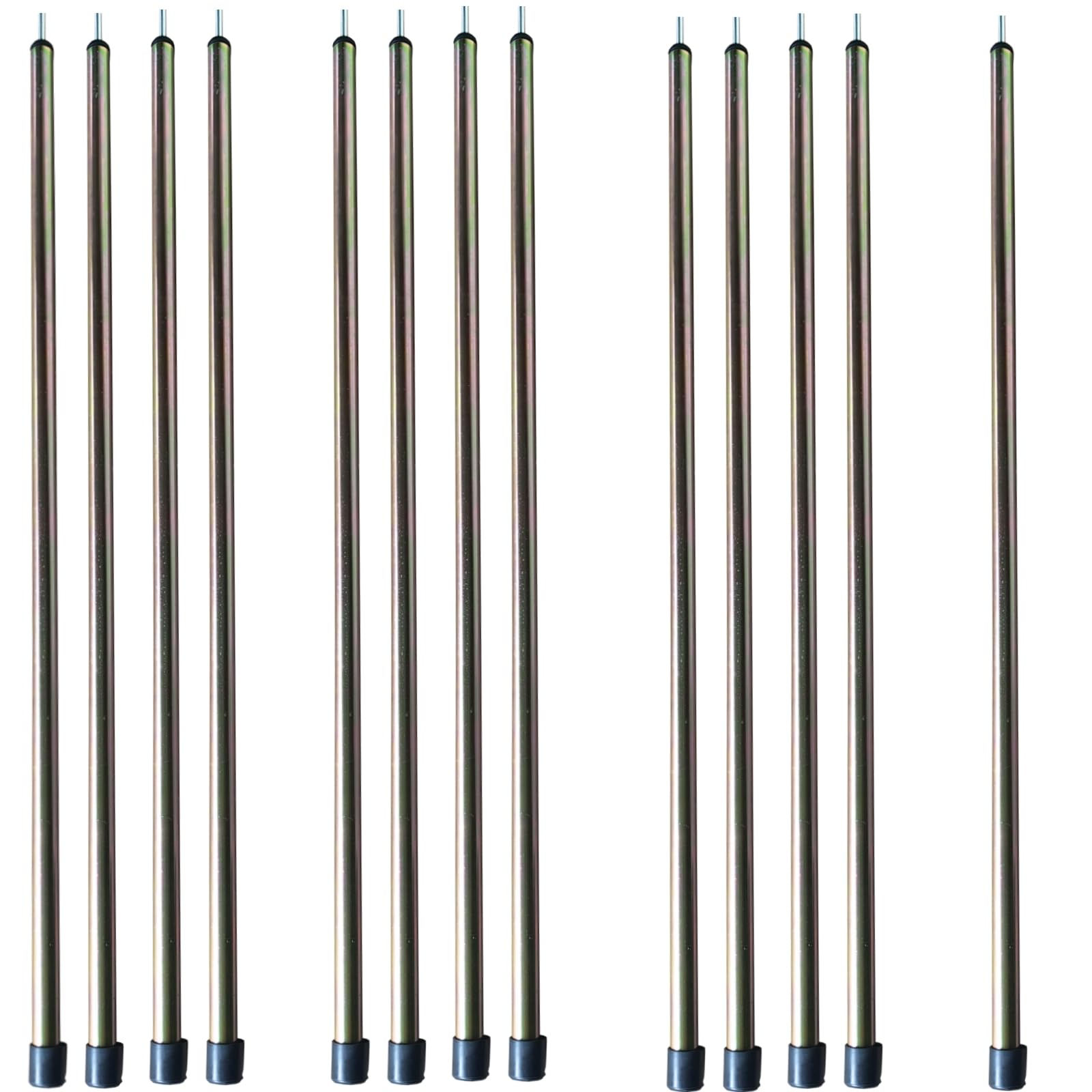 DANCHEL OUTDOOR Short Guy Poles 13pcs pack enables space-saving tent setup in tight campsites