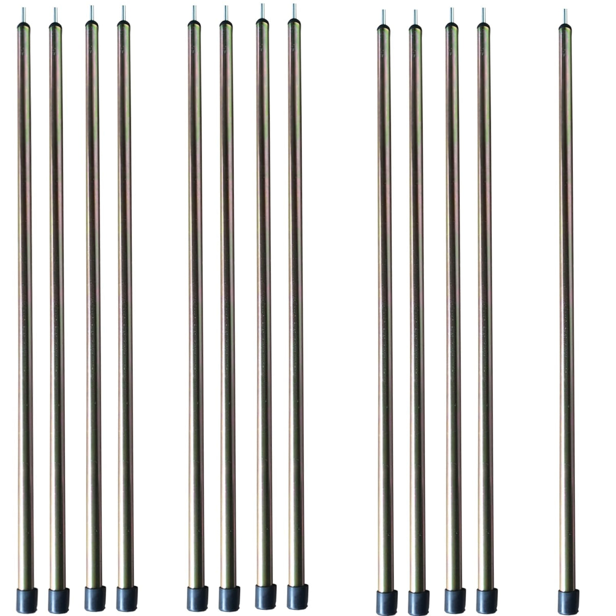 DANCHEL OUTDOOR Short Guy Poles 13pcs pack enables space-saving tent setup in tight campsites