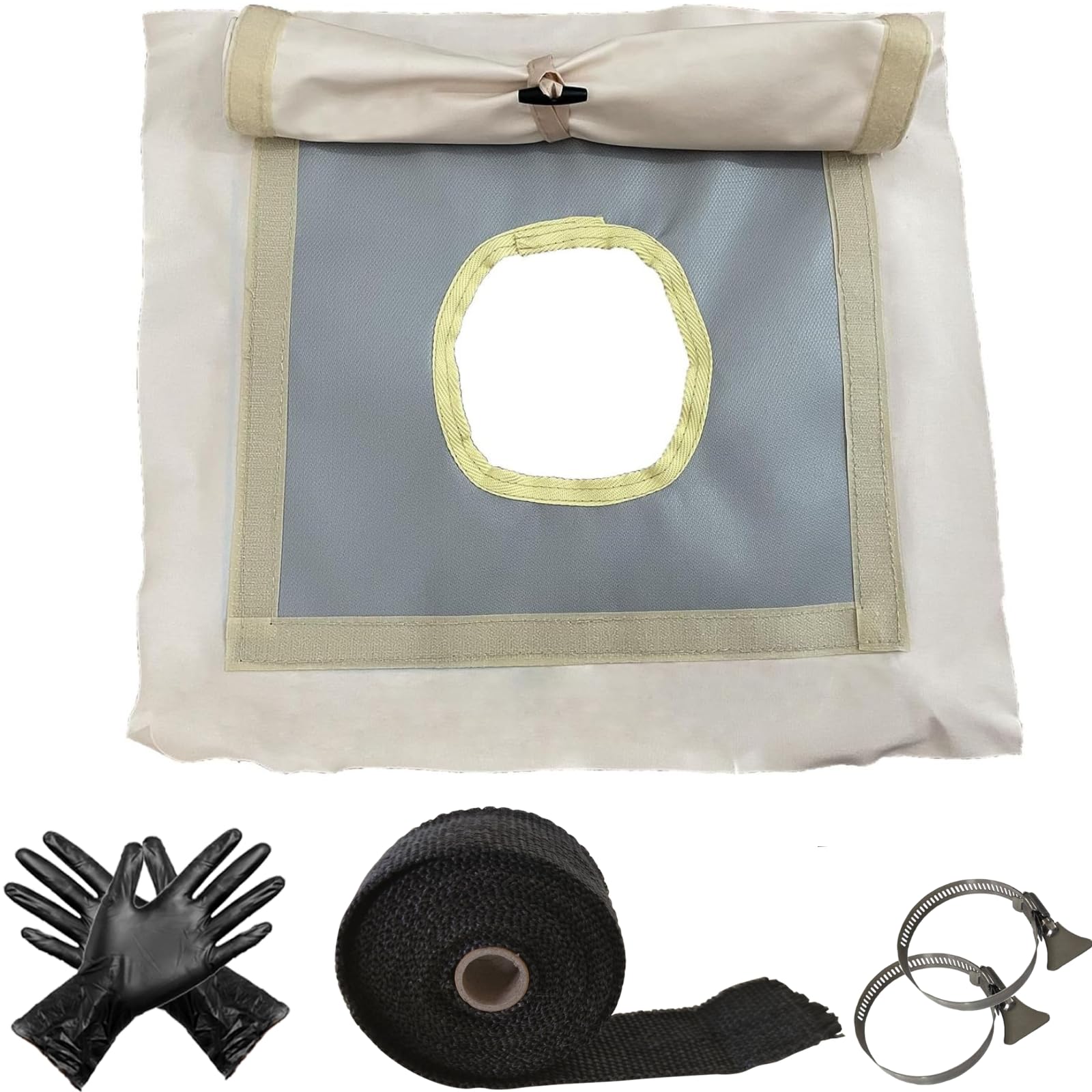 DANCHEL OUTDOOR stove jack flap design protects tent interior from rain and heat