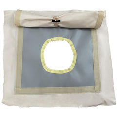 DANCHEL OUTDOOR stove jack with waterproof rain flap to keep unused openings dry.