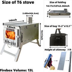 DANCHEL OUTDOOR T6 spark arrestor guards your tent from embers