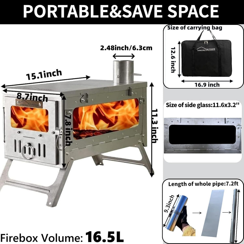 DANCHEL OUTDOOR TSG folding-stove design for fast, easy setup