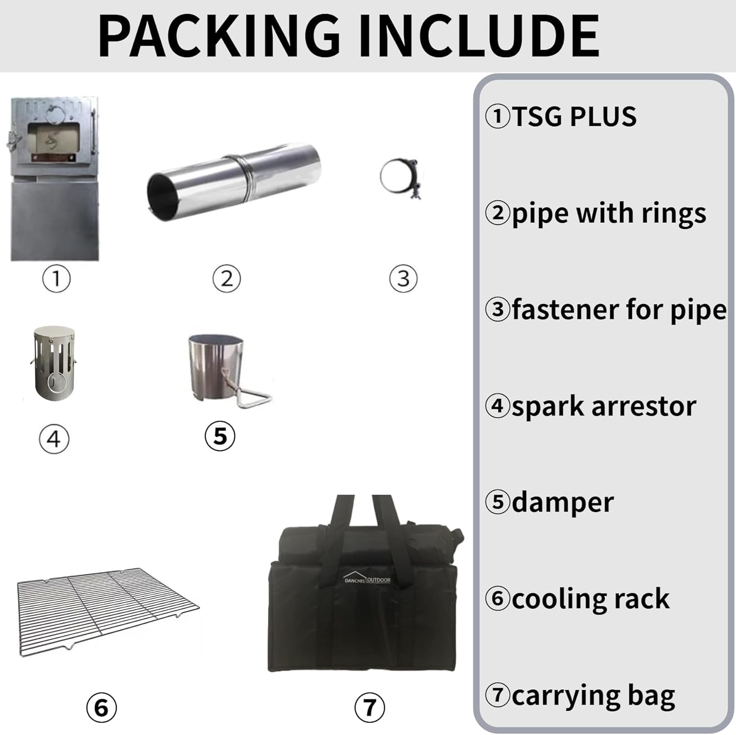 DANCHEL OUTDOOR TSG Plus compact carry bag for backpack camping
