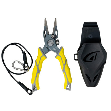 Front view of Danco 6.5 inch aluminum fishing pliers