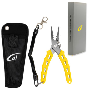 Danco 6-inch fishing pliers with 420 stainless steel body and non-slip handles