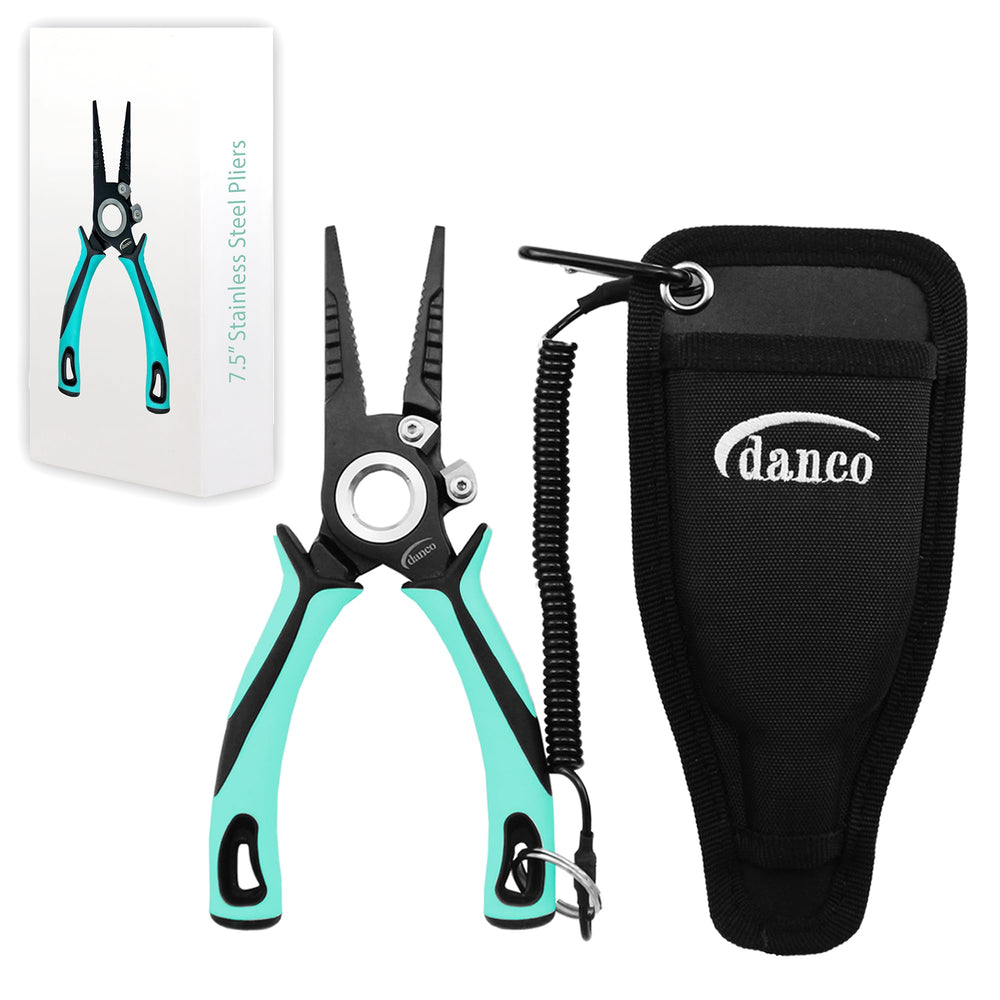 Danco 7.5-inch PRO SERIES PLIERS Seafoam color, front view