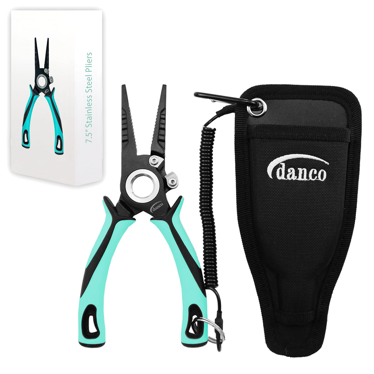 Danco 7.5-inch PRO SERIES PLIERS Seafoam color, front view