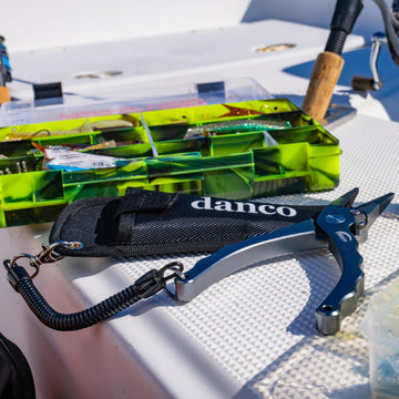 Close-up of tungsten-carbide side cutters on Danco pliers