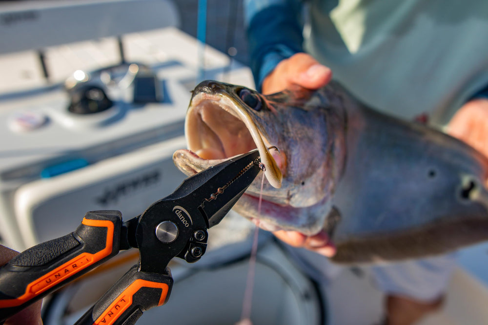 Danco Lunar 6.5-inch pliers suitable for freshwater and saltwater setups.