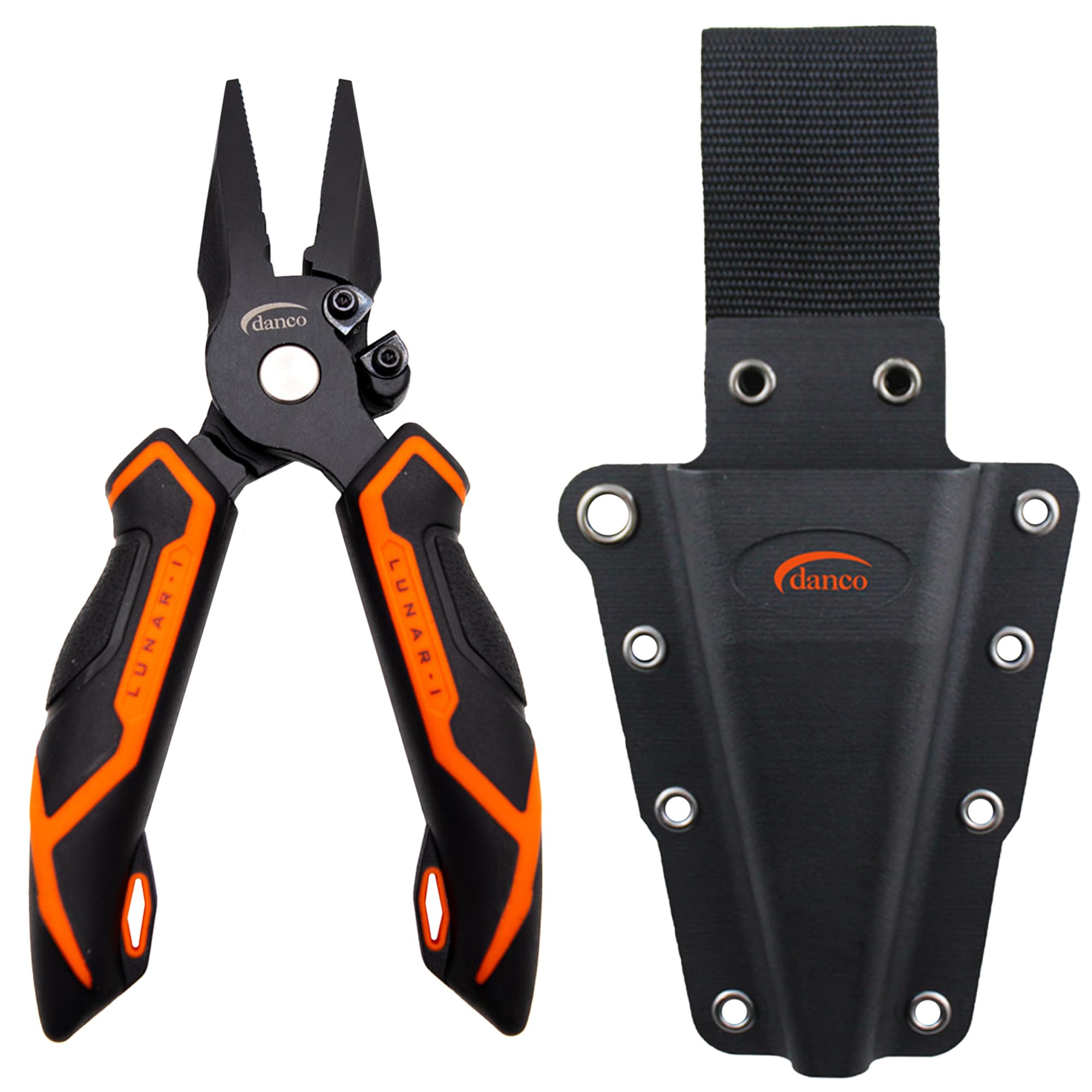Danco Lunar pliers with dual textured handles for a secure grip in wet conditions.
