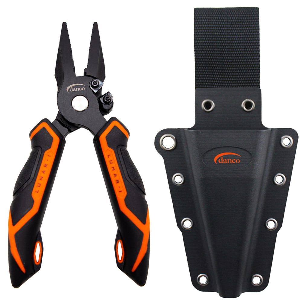 Danco Lunar pliers with dual textured handles for a secure grip in wet conditions.