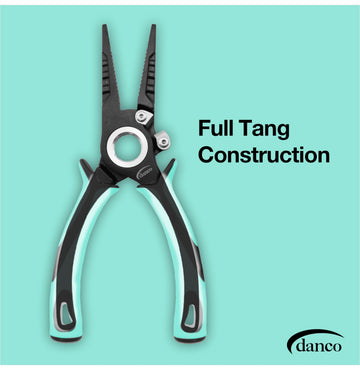 Danco Pro Series knife and pliers in use on a tackle box