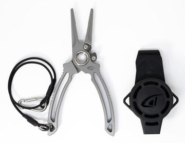 danco titanium side cutter with sheath shown for saltwater fishing durability