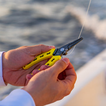 Close-up of tungsten carbide cutters on Danco pliers
