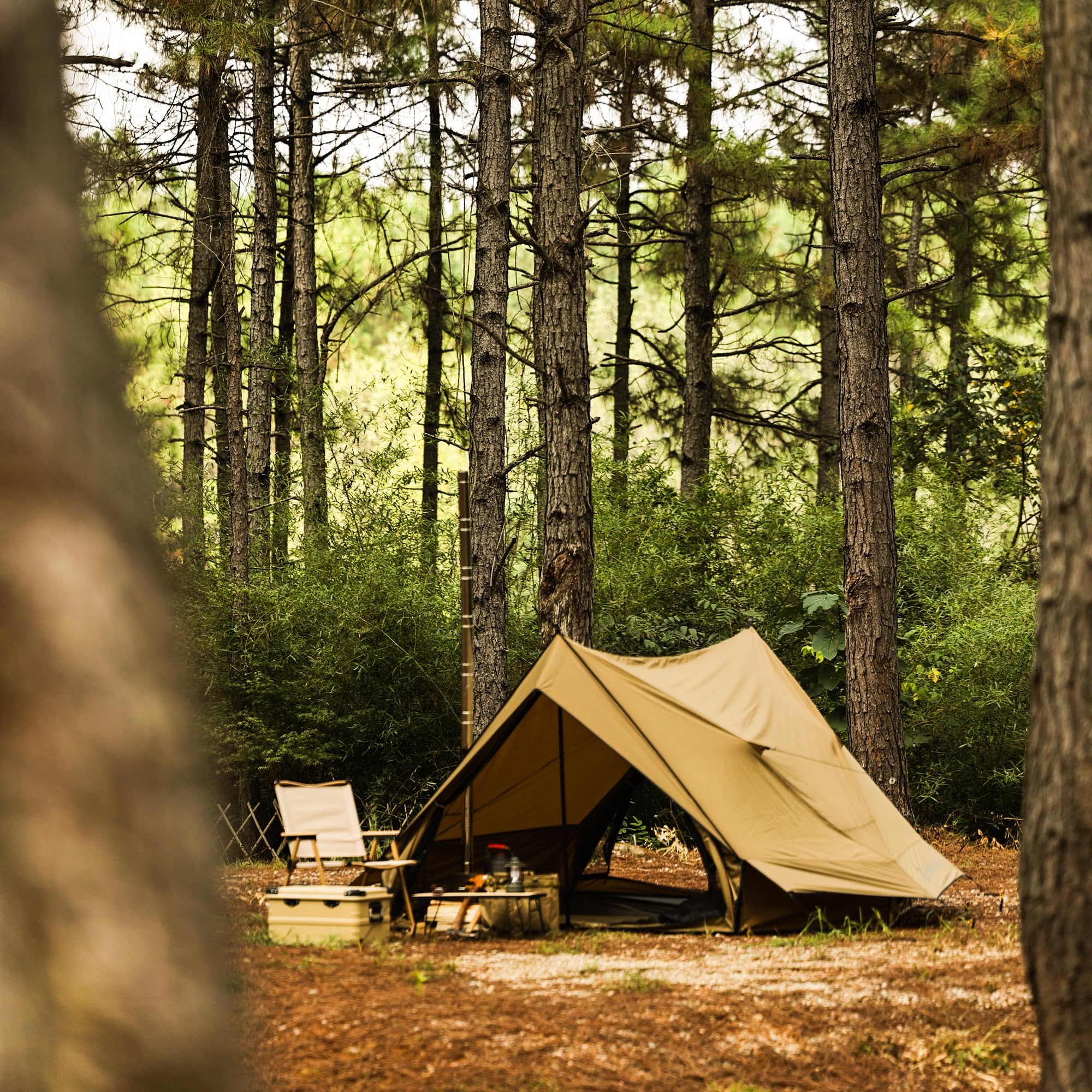 Dandelion Shell Hot Tent Cabin Plus X3 windproof shelter for cold-weather adventures