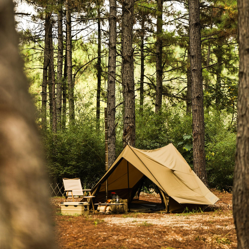 Dandelion Shell Hot Tent Cabin Plus X3 windproof shelter for cold-weather adventures