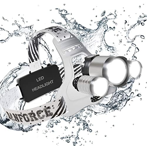 DanForce headlamp front view with zoomable focus for precise outdoor work.