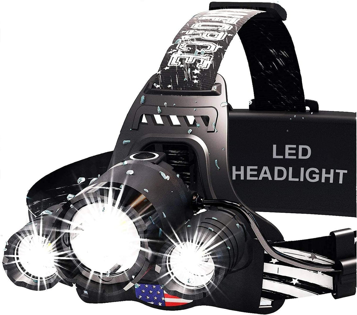 DanForce headlamp USB rechargeable LED for hands-free night tasks