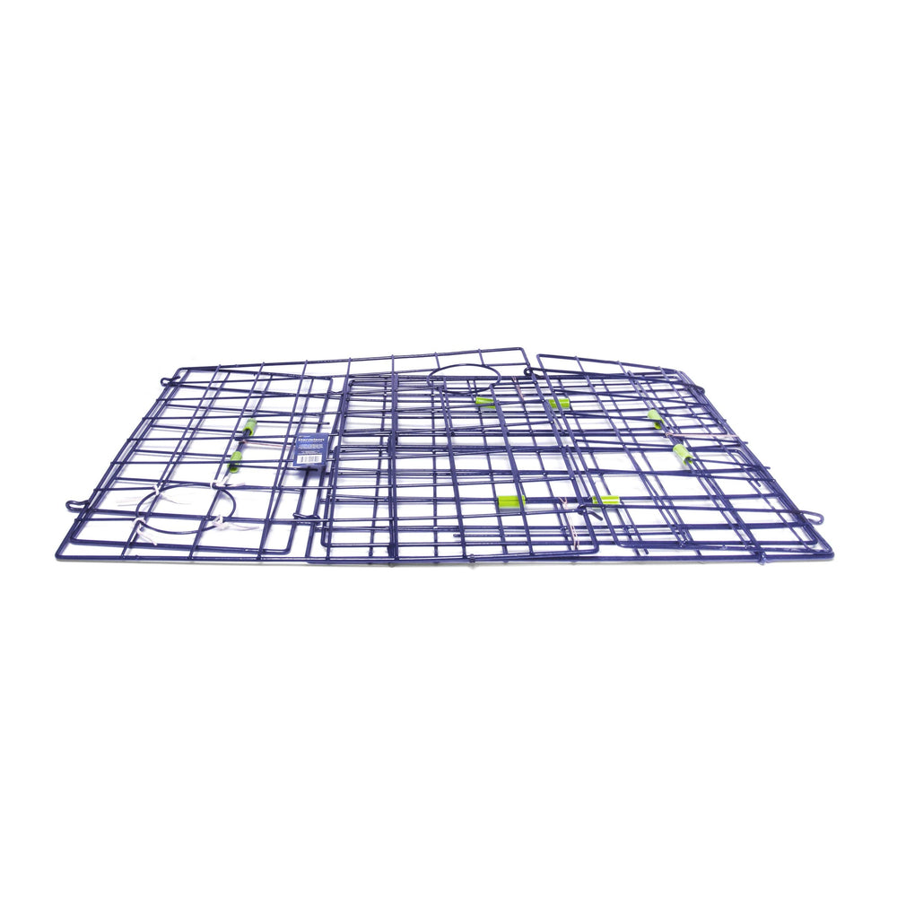Danielson fold-up crab trap folded for compact storage