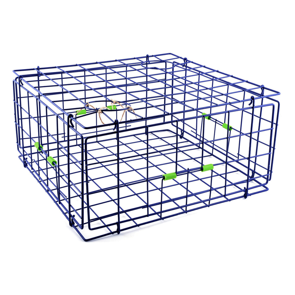 Danielson 24 inch fold-up crab trap front view showing portable design