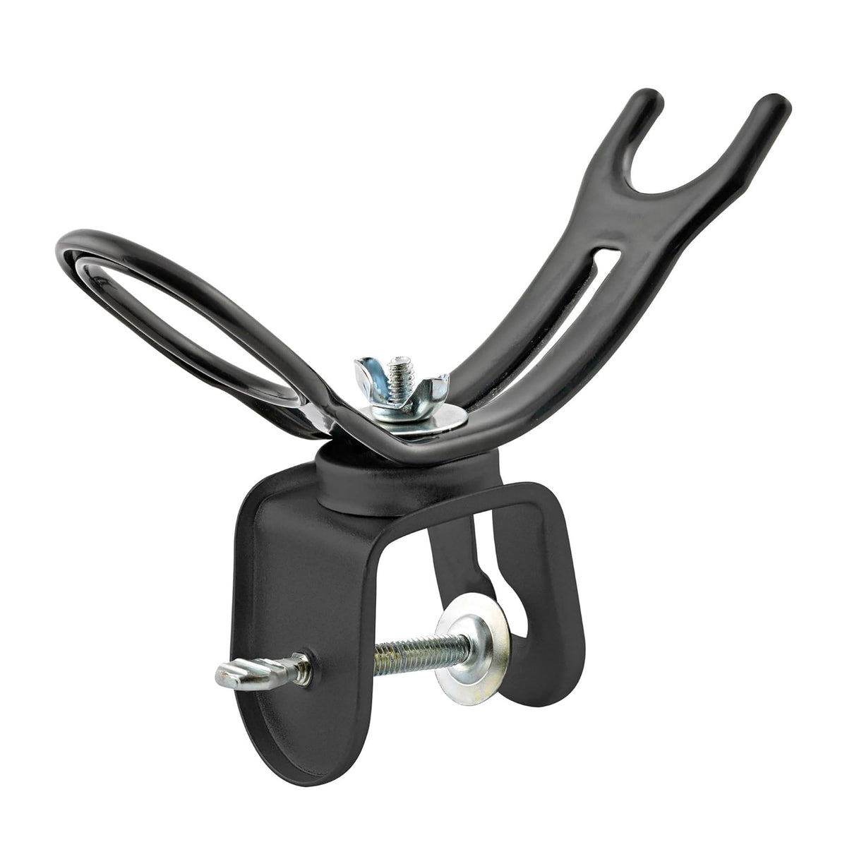 Danielson Rod Holder Clamp On base view showing a secure grip