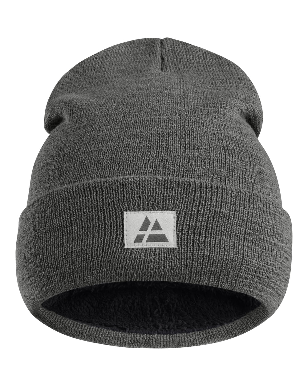 DANISH ENDURANCE Fisherman Beanie unisex dark grey closeup shows soft fleece warmth.