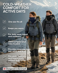 Danish Endurance merino snood packable for on-the-go adventures