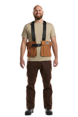 DAN'S Hunting Gear Upland Strap Vest front view shows breathable design for hot-weather hunts.