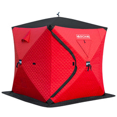 DARCHEN insulated ice fishing tent pop-up setup