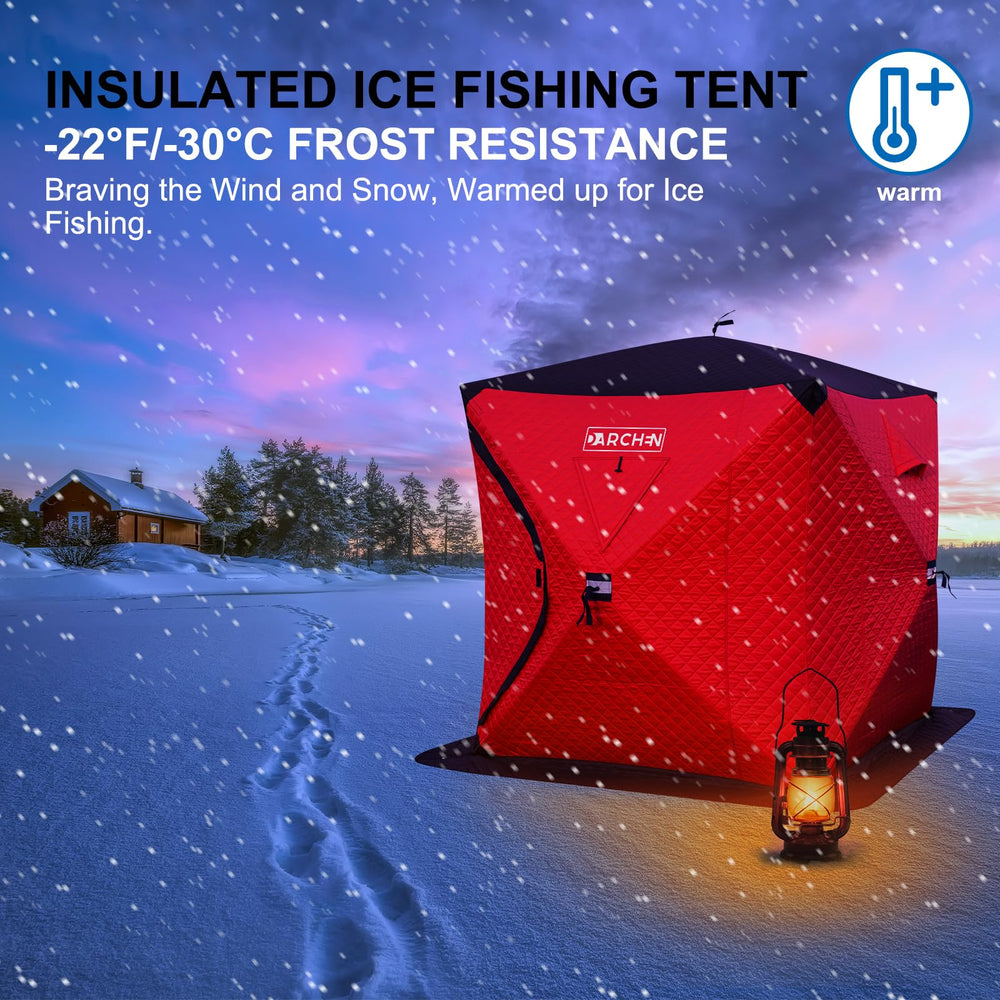 Warmth and windproof insulated ice fishing tent
